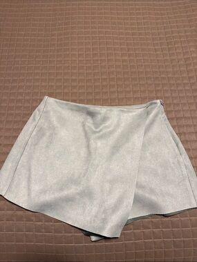 Gray Wrap Skort